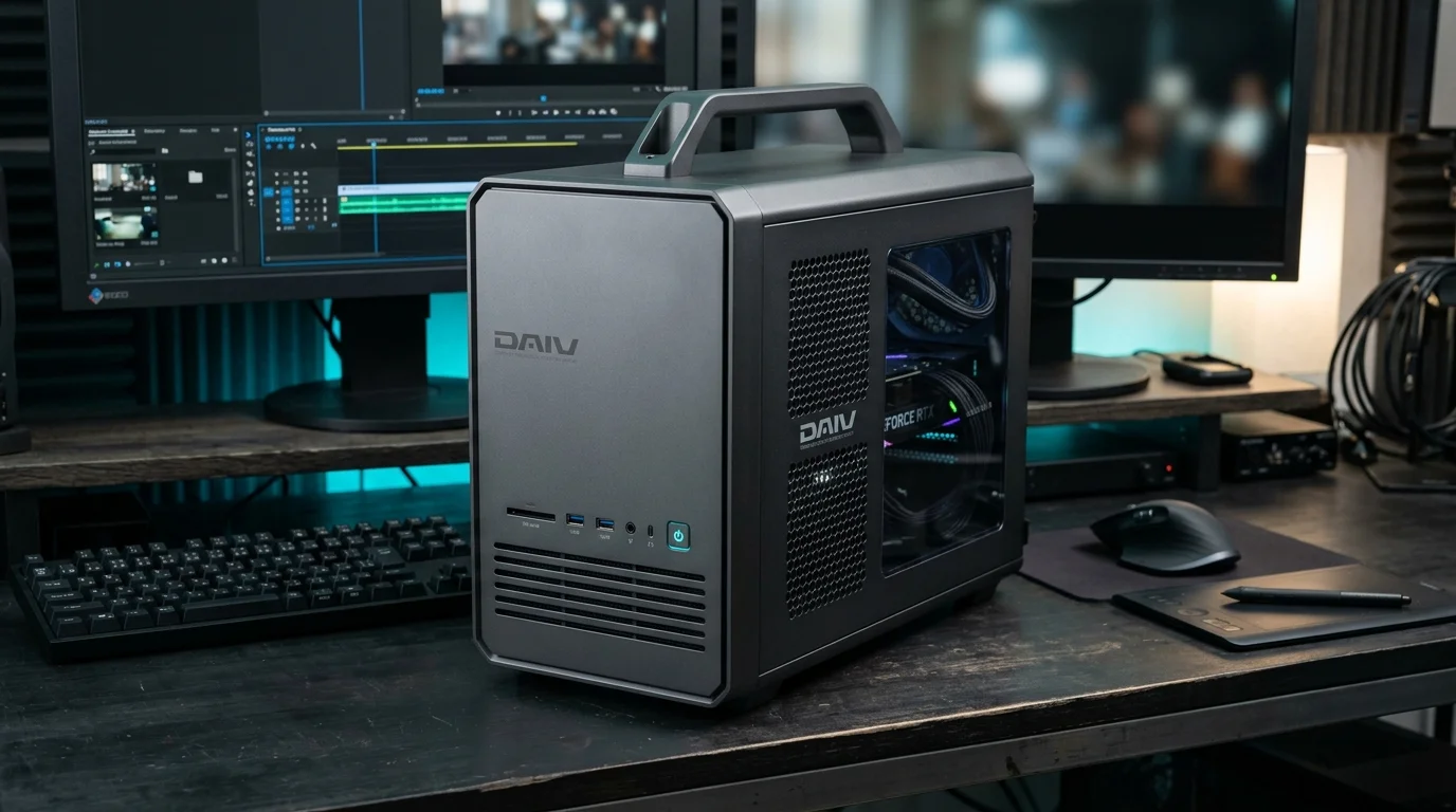 AI-generated illustrative image representing Mouse DAIV creator workstation PC