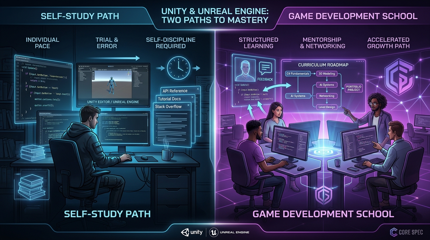 Unity・Unreal Engineは独学できる？