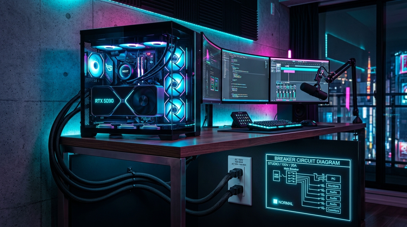 RTX 5090 PCと家庭用電源環境