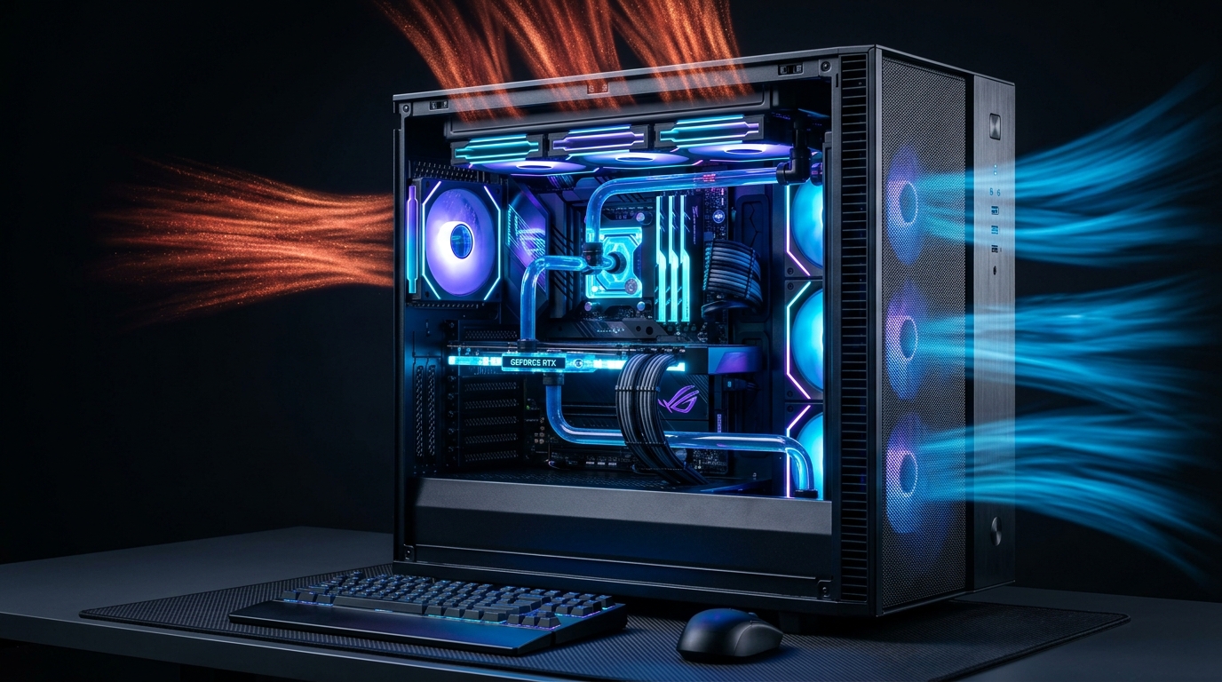 ローカルLLM用PCは水冷が必要？ エアフロー・空冷・水冷の選び方