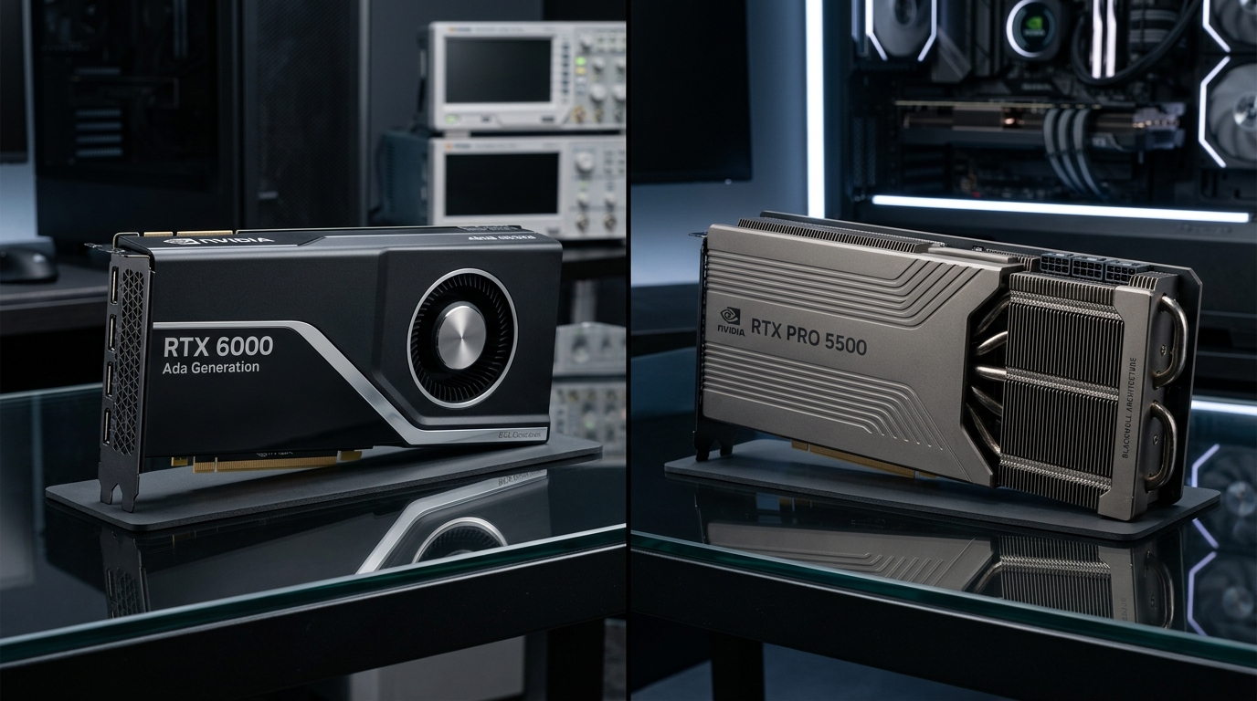 RTX 6000 Ada vs RTX PRO 5500 Blackwell比較｜48GB・300Wから84GB・最大600Wへの更新