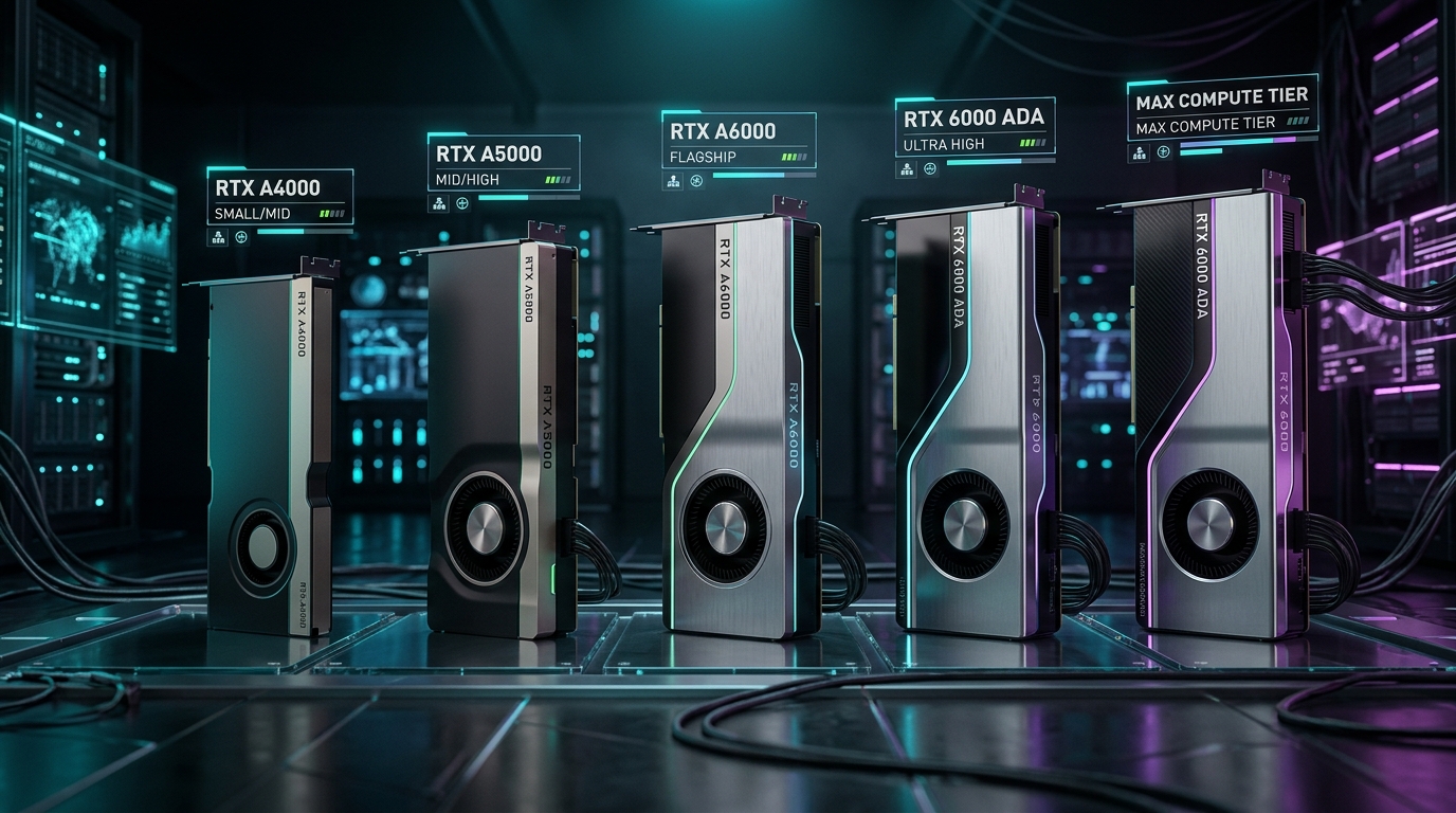 RTX PRO 5500 vs RTX PRO 5000 / 4500｜32GB・48/72GB・84GBの選び方