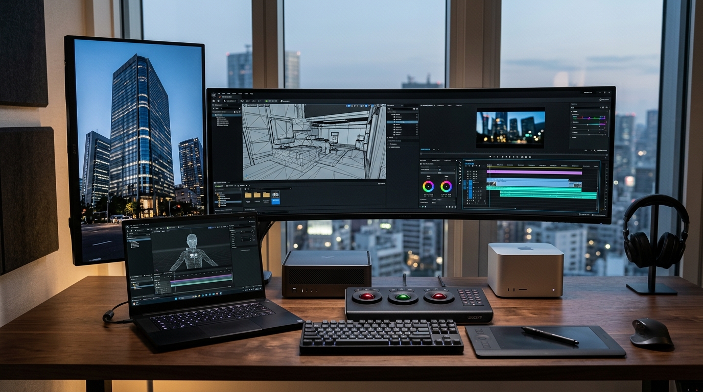 RTX Sparkは制作PCとして使える？ ── Ryzen AI Max・Mac Studioと動画編集・Blender・リアルタイム映像で比較【2026年】