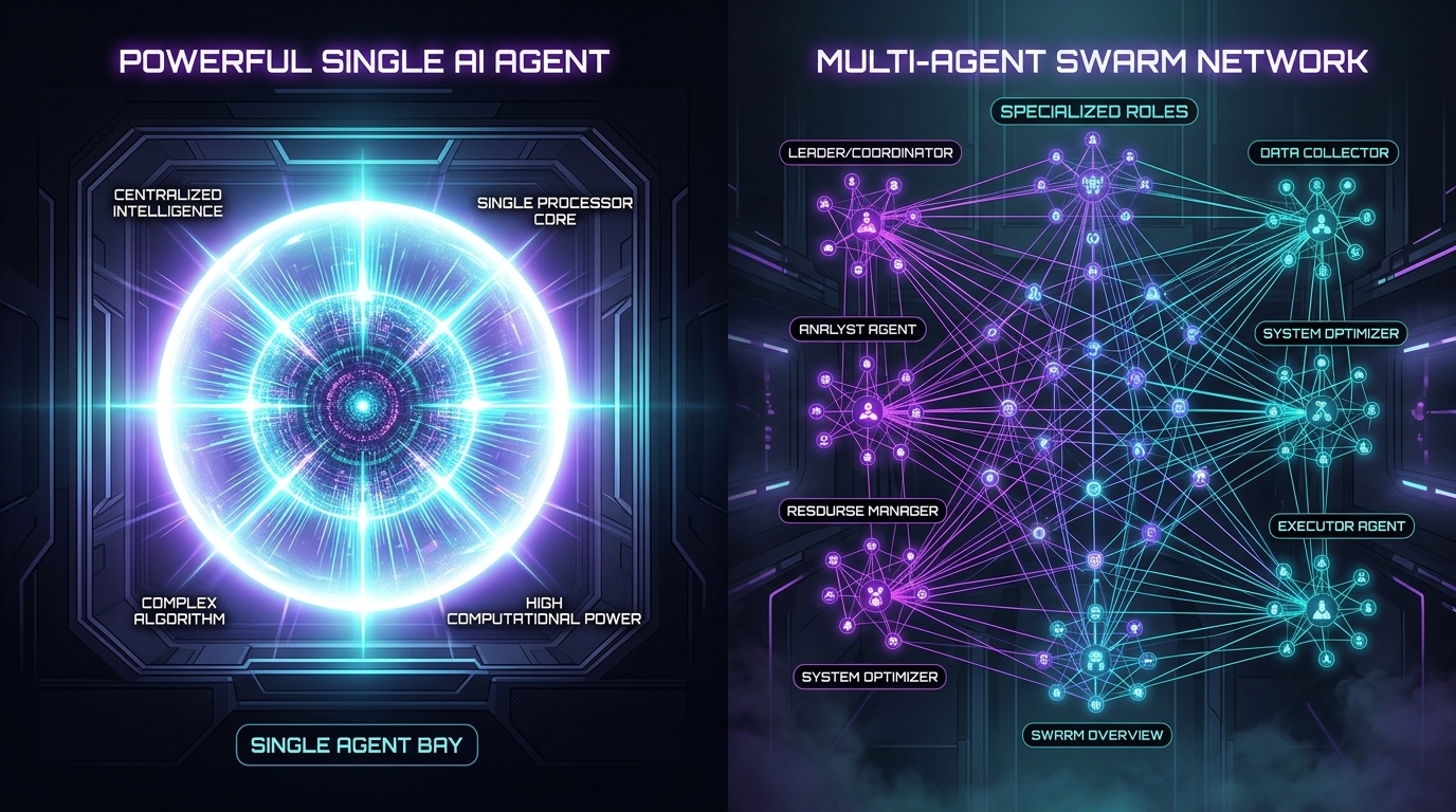 Single AgentとMulti-Agentシステムの比較と役割分担アーキテクチャ